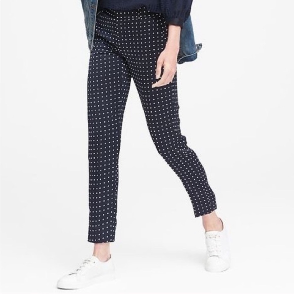Banana Republic Avery Straight Fit Wool Pants